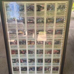 Framed Nascar stats drivers  Racing Memorabilia Poster Rare uncut